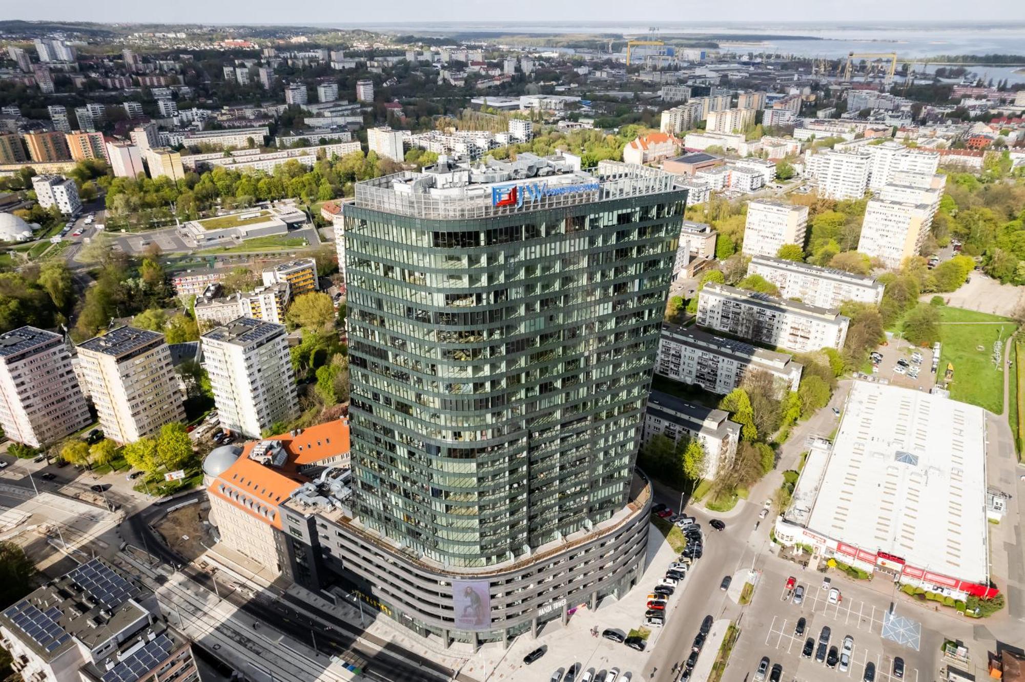 Hanza Tower Apartment No. 524 - Swimming Pool, Jacuzzi, Balcony Stettin Exterior foto